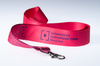 Smycz kolorowa z logo - kolor różowy